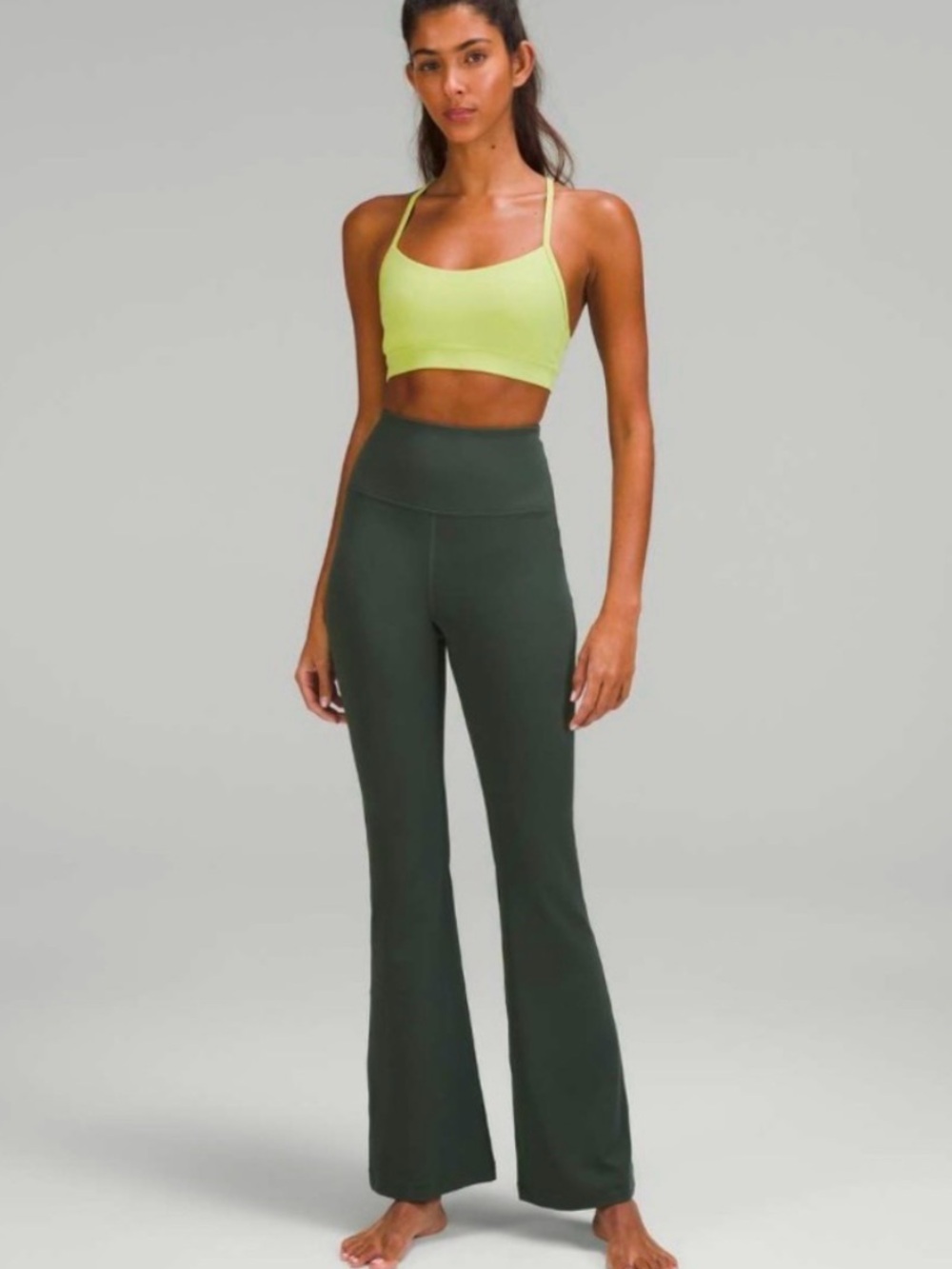 lululemon athletica Dark Green High-Rise Flare Yoga Pants align